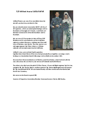 A preview of a PDF biography for Pearce, Wilfred